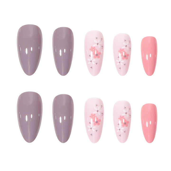 Floral Design Stiletto Nail Set Kalsten