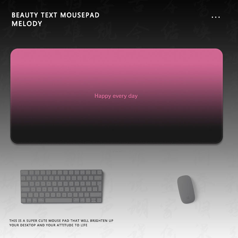 Motivational Text Gaming Mouse Pad