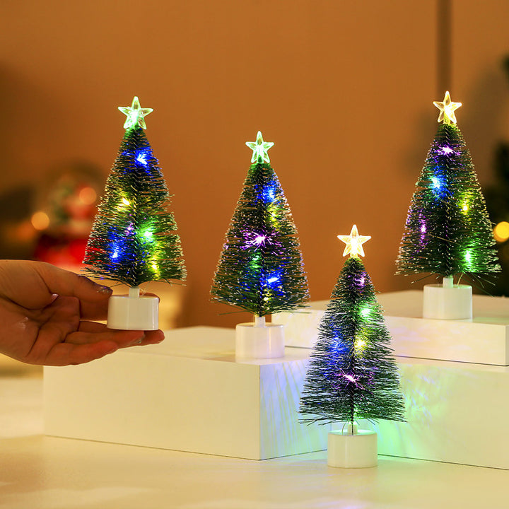 LED Illuminated Christmas Tree Figurines Kalsten