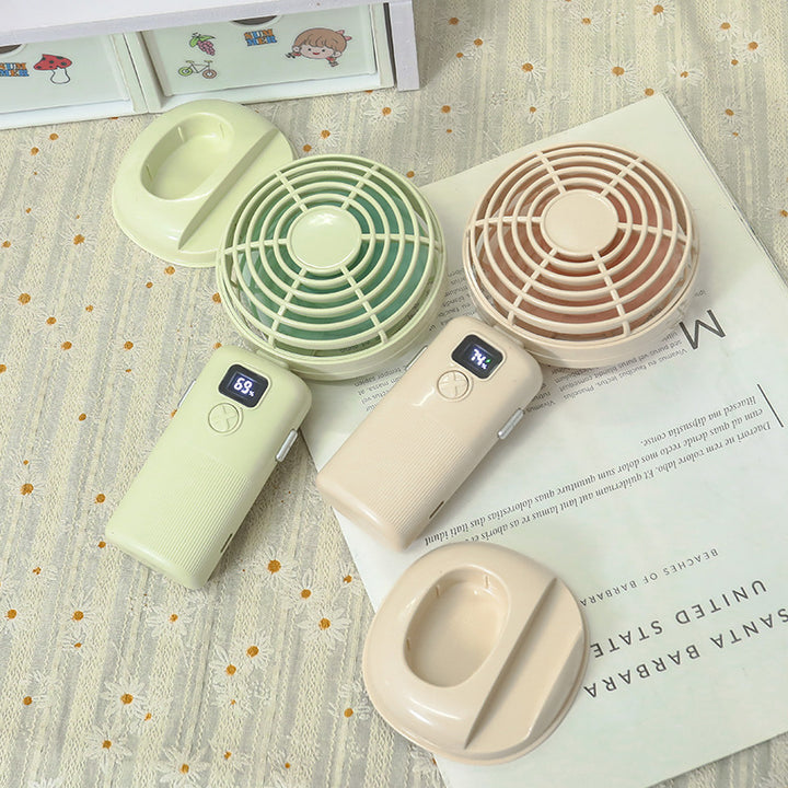 Ladies portable mini fan with digital control and USB connection Kalsten