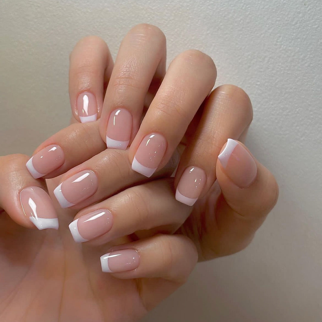 French Tip Press-On Nail Set Kalsten 1788495145