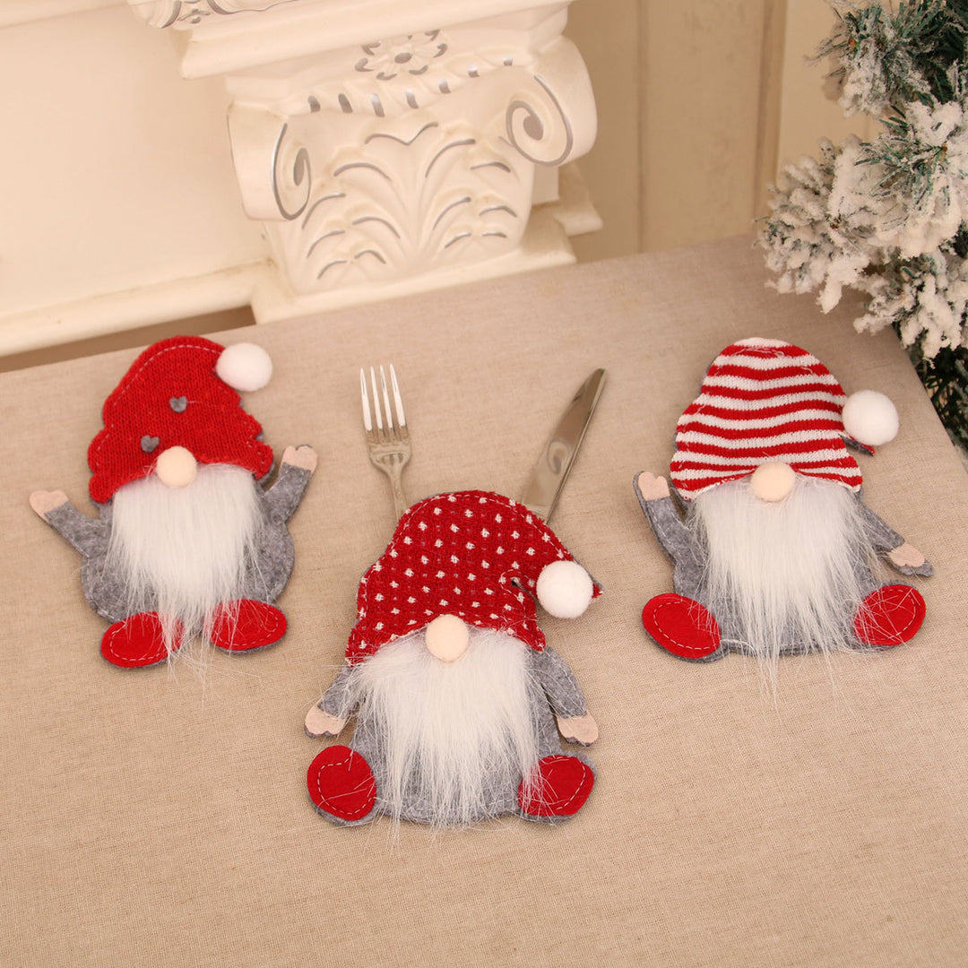 Festive Gnome Cutlery Holder Kalsten