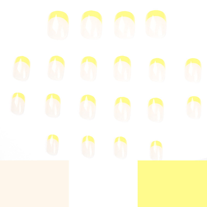 Artful Nail Art with Fresh Yellow Accent Kalsten