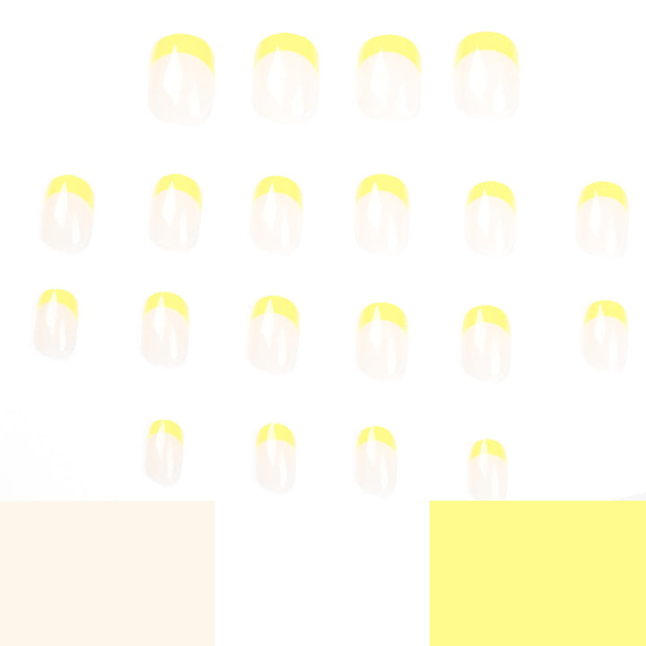 Artful Nail Art with Fresh Yellow Accent Kalsten