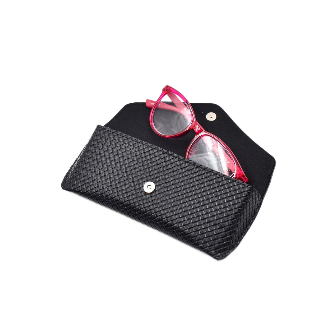 Textured Leather Eyewear Wallet Kalsten
