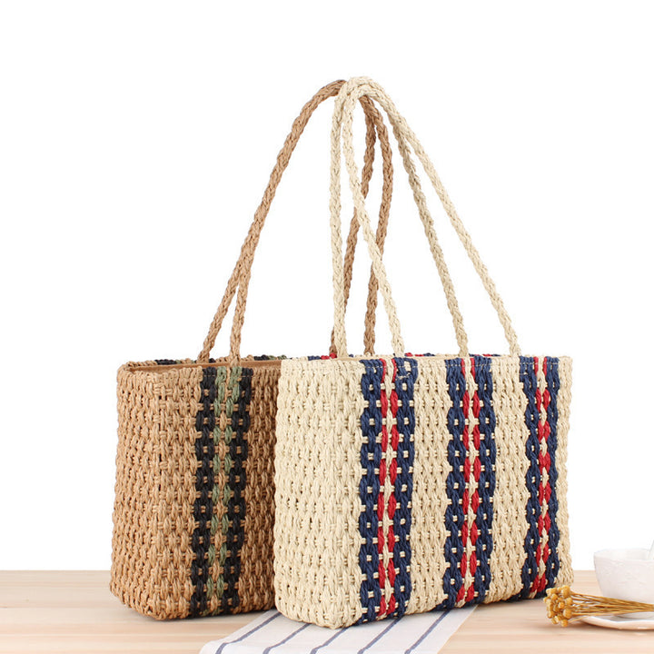 Beach bag in elegant woven style Kalsten