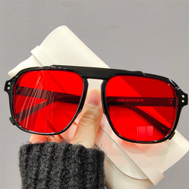 Ladies geometric sunglasses with polarized yellow lenses Kalsten
