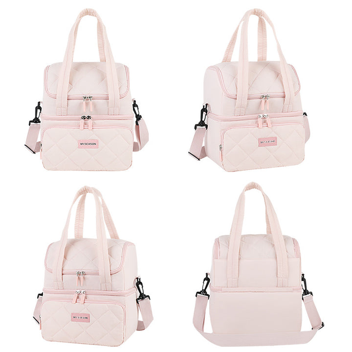Insulated Multi-Compartment Lunch Cooler