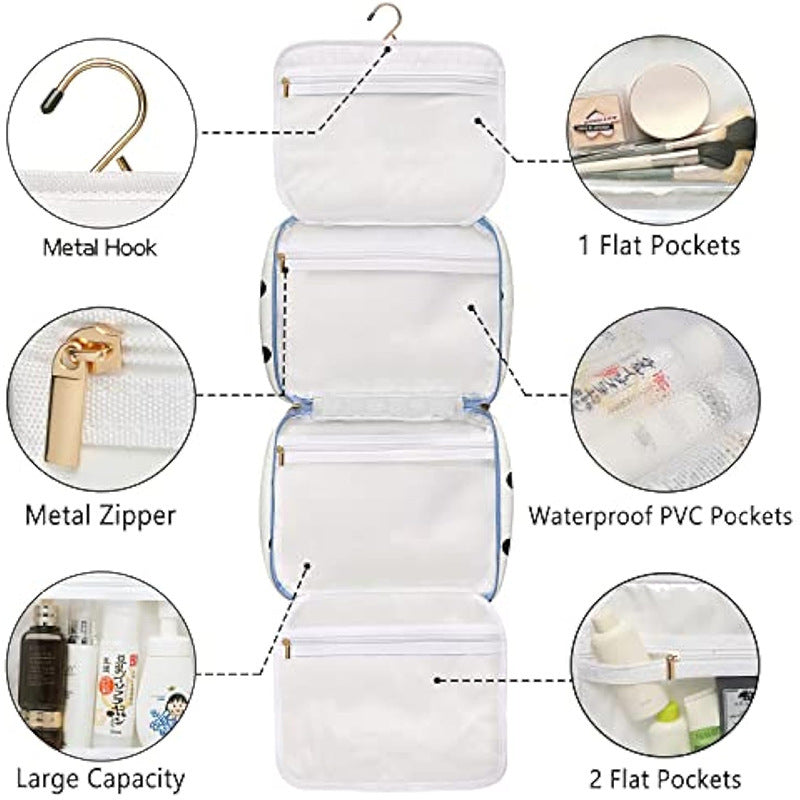 Versatile cosmetic organizer bag with detachable compartment Kalsten