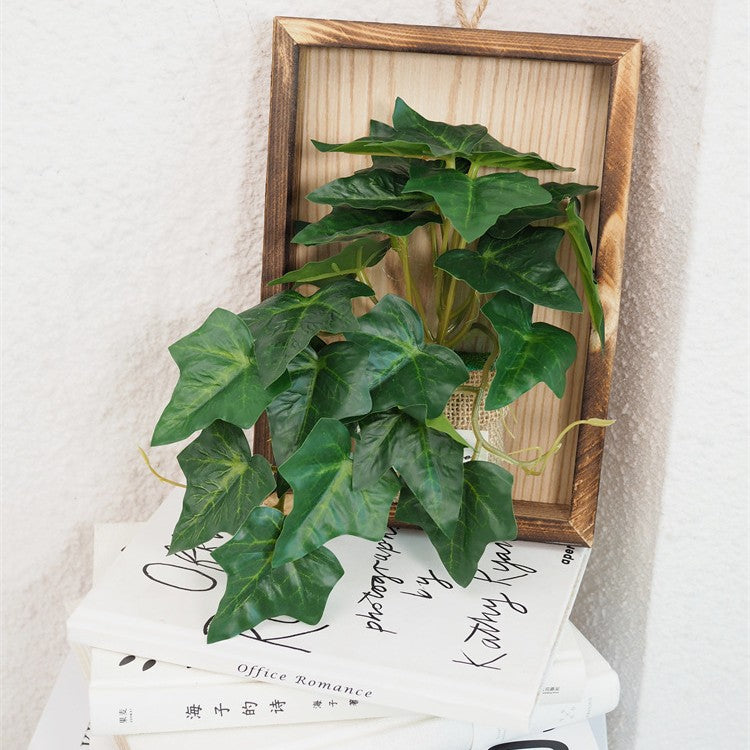 Rustic Wall-Mounted Faux Plant Arrangement