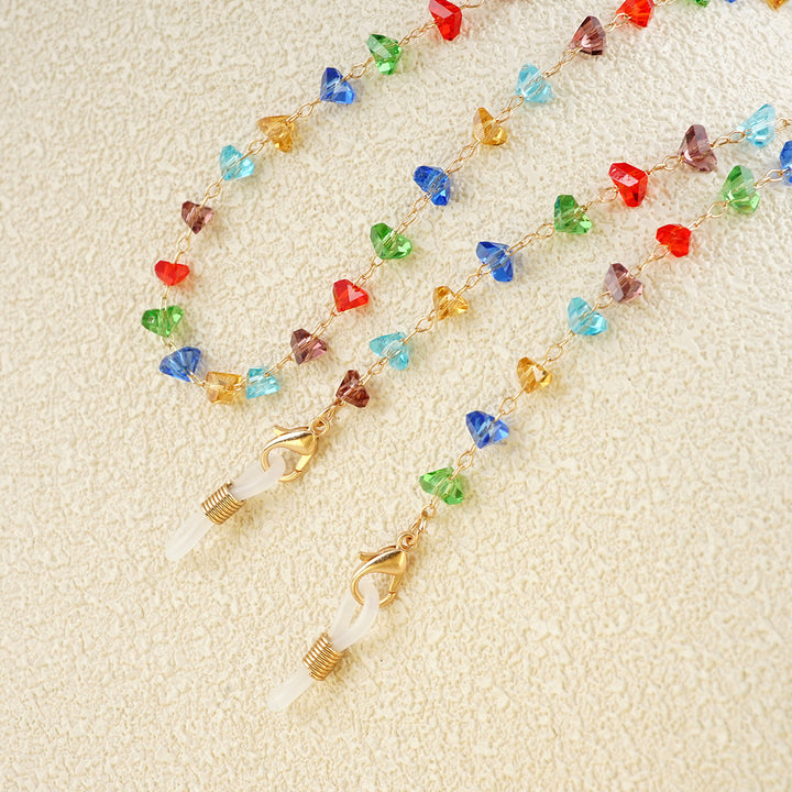 Heart-Shaped Beaded Eyewear Chain Kalsten