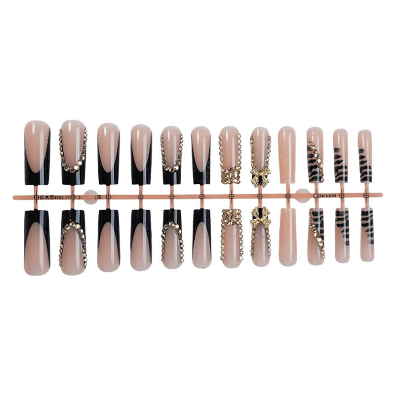 Glamorous High-Gloss Press-On Nail Set Kalsten