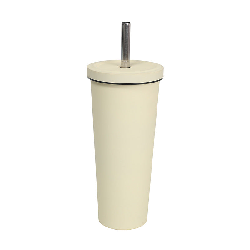 Unisex To-Go drinking mug with strong insulation and stainless steel straw Kalsten