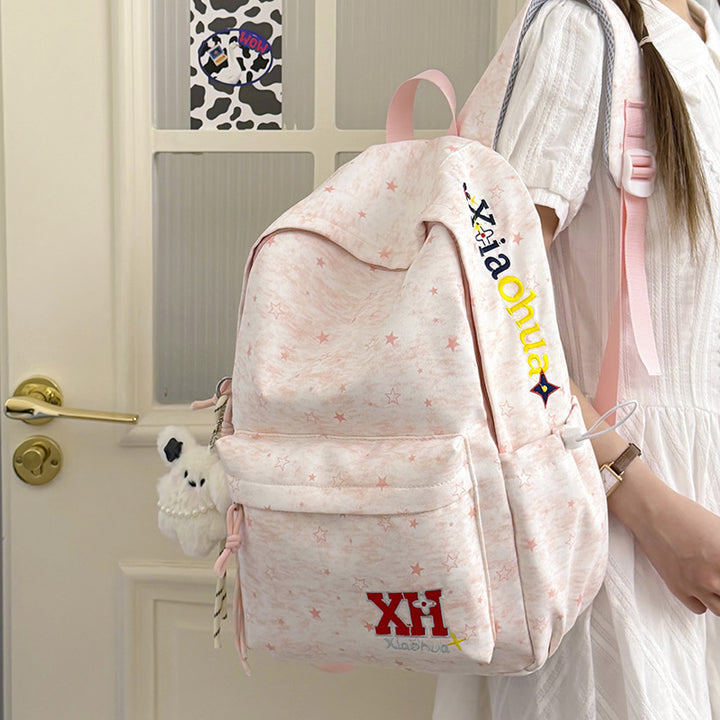 Casual Star-Embellished Backpack Kalsten 1791205546