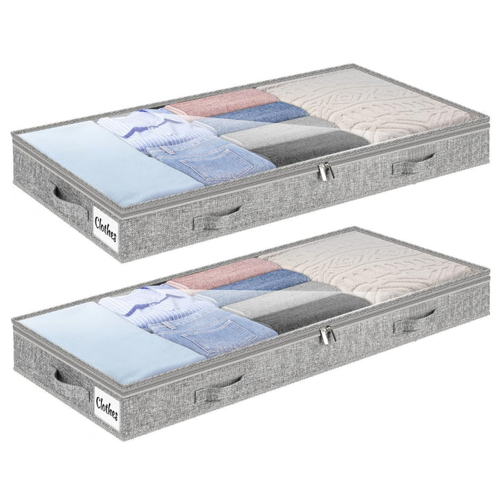 Under-Bed Storage Organizer with Zippered Closure