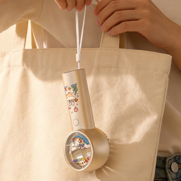 Women's Portable Hand Fan with Loving Animal Design Kalsten