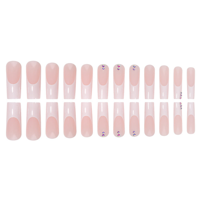 Long Stiletto Press-On Nails with Decorative Gems Kalsten