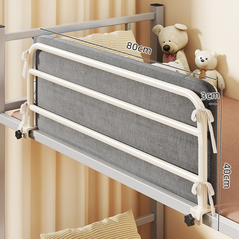Padded Clamp-Mounted Bed Safety Rail with Fabric Panel