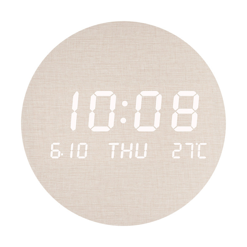 Elegant table clock in modern wood design Kalsten