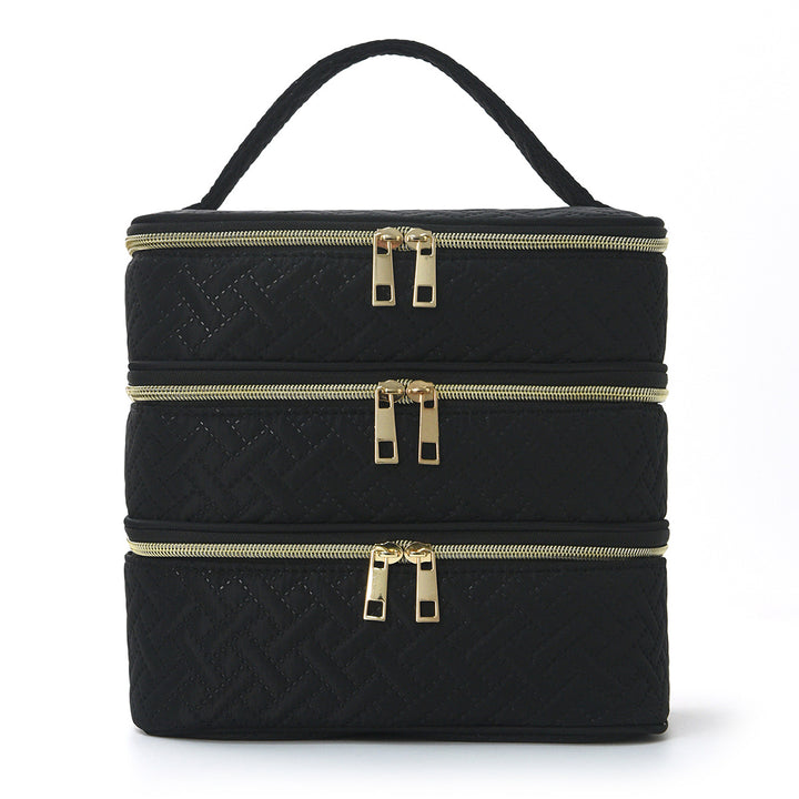 Cosmetic organizer bag with multiple compartments Kalsten