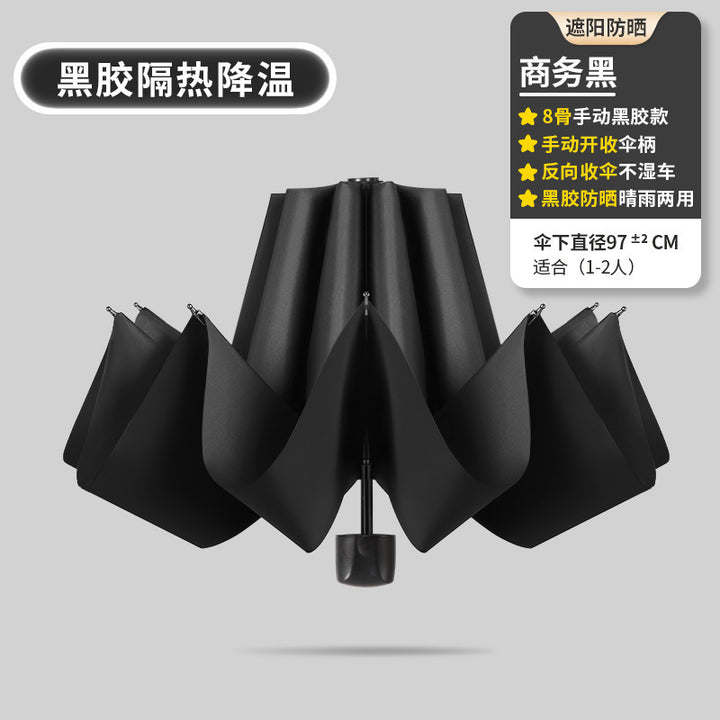 Ladies folding umbrella with innovative design and wind protection Kalsten