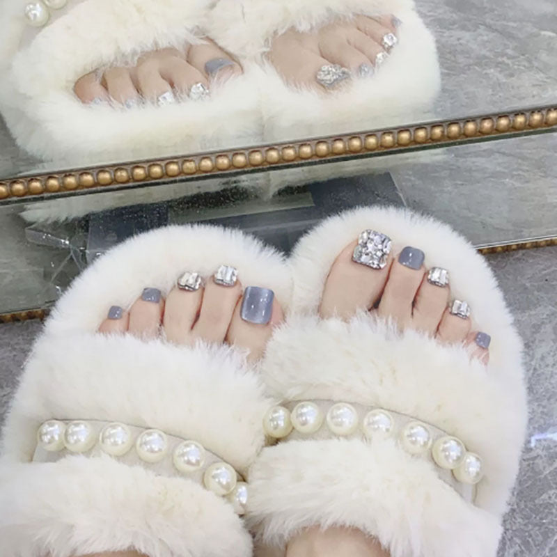 Luxury Faux Fur Slide Slippers