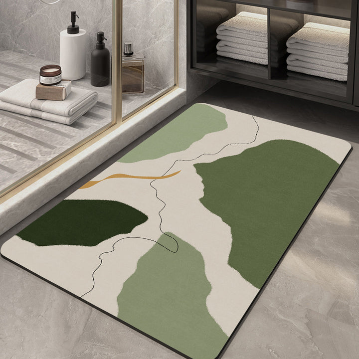 Contemporary Geometric Bath Rug Kalsten
