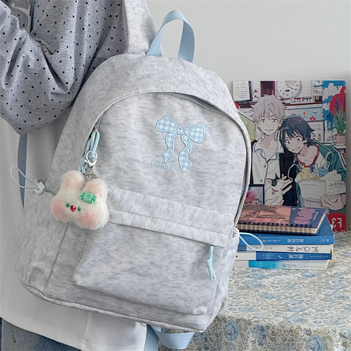 Stylish Embroidered Bow Pattern Backpack Kalsten