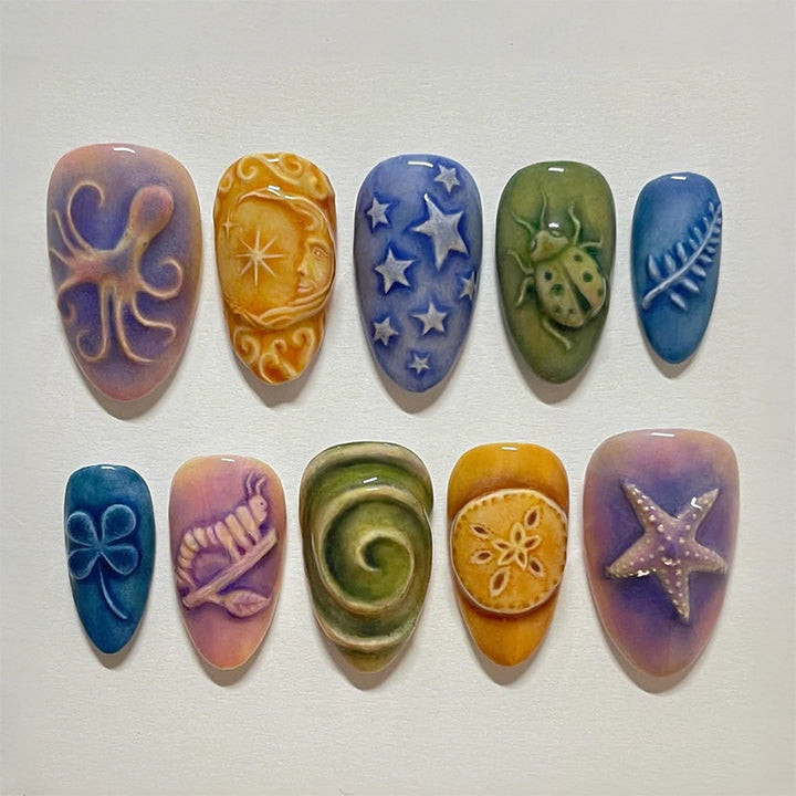 Artistic Sculpted Nail Art Set Kalsten