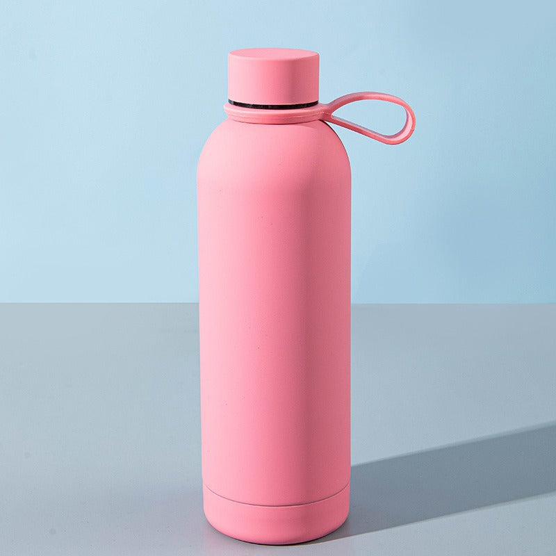 Ladies stylish stainless steel drinking bottle with innovative closure Kalsten
