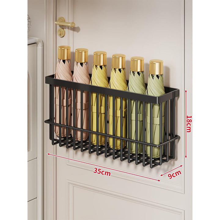 Wall-Mounted Folded Umbrella Organizer Basket