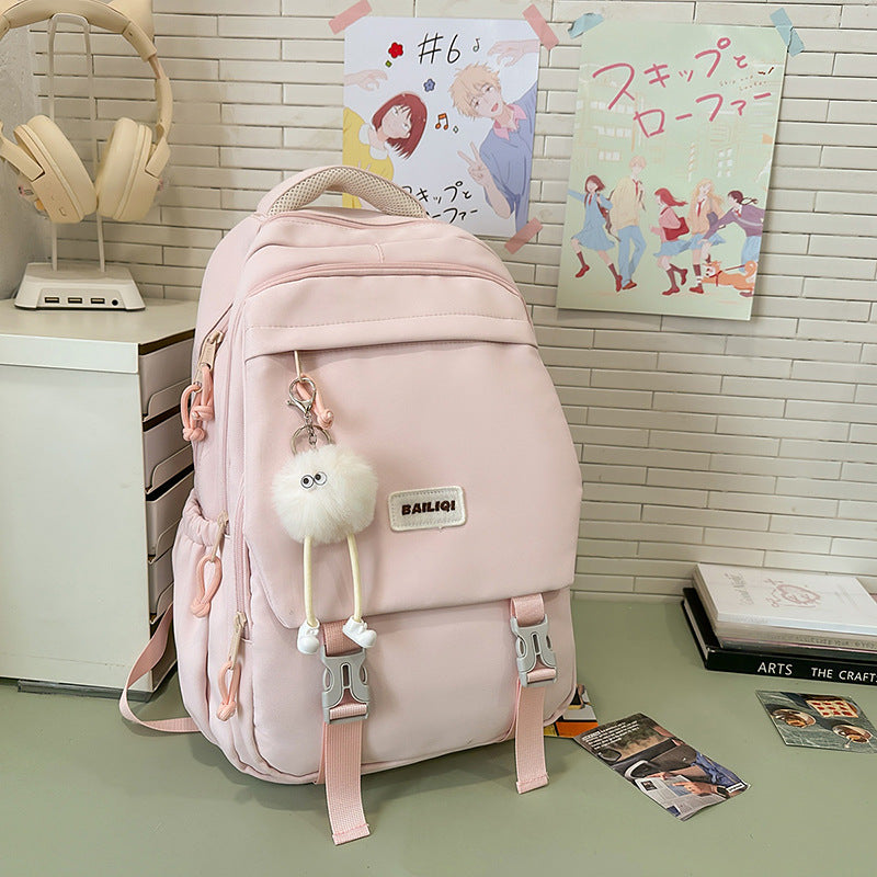 Stylish Multi-Functional Backpack with Decorative Features Kalsten