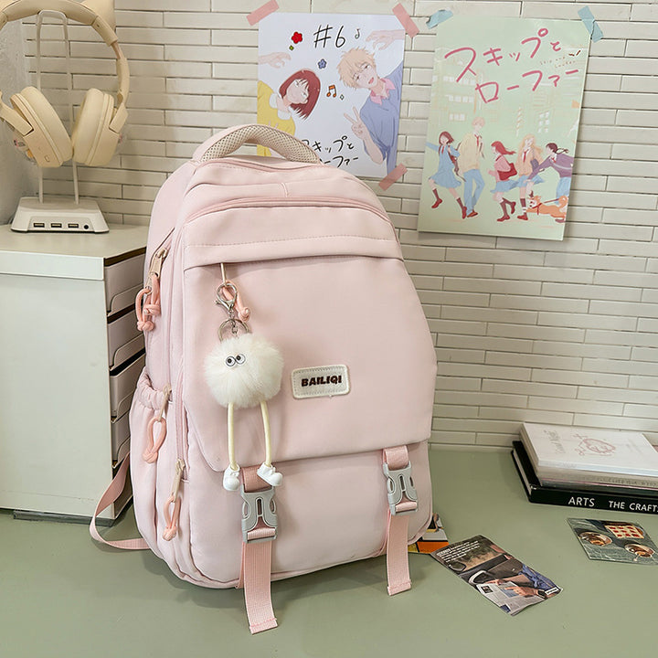 Stylish Multi-Functional Backpack with Decorative Features Kalsten