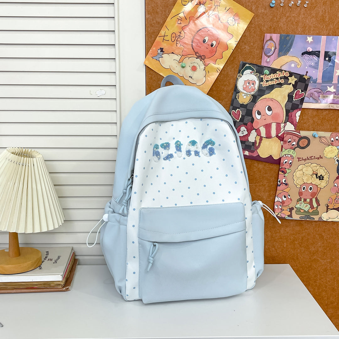 Cute Polka Dot Patterned Backpack Kalsten