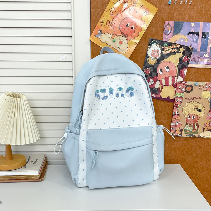 Cute Polka Dot Patterned Backpack Kalsten
