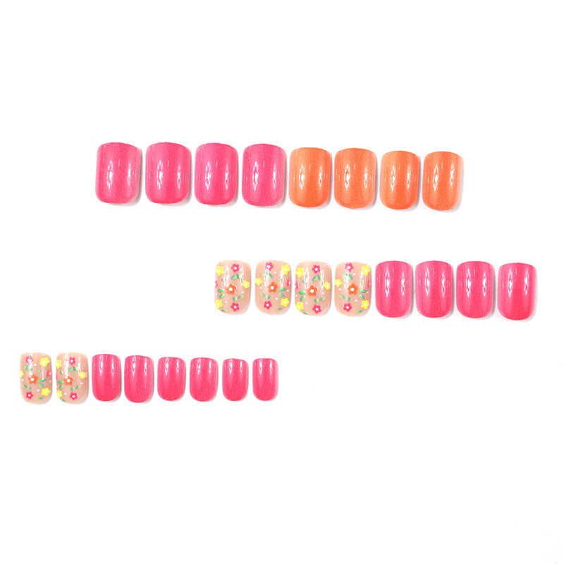 Trendy Floral Nail Art Design Kalsten