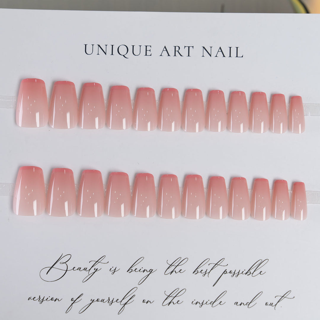 Glossy Square Press-On Nails
