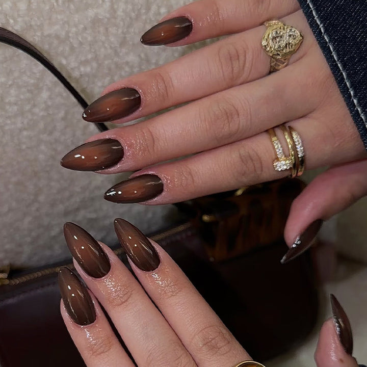 Artificial nail set with elegant drop shapes Kalsten
