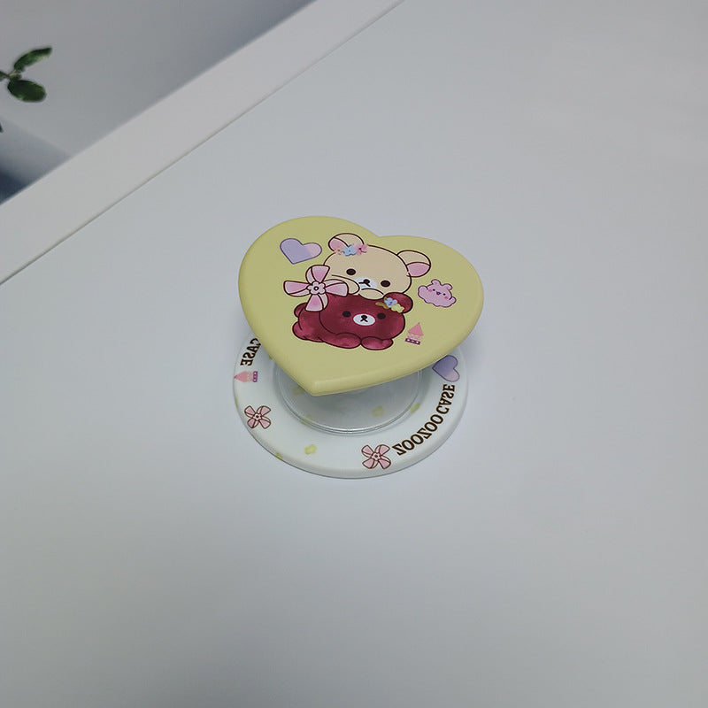 Heart-Shaped Character Phone Grip Kalsten