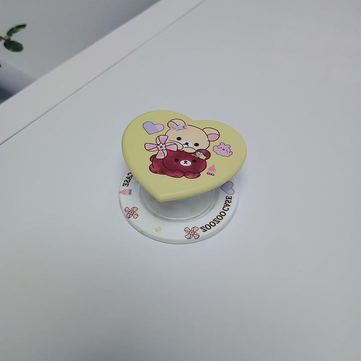 Heart-Shaped Character Phone Grip Kalsten