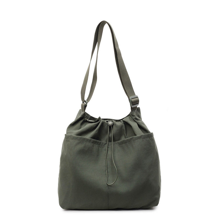 Drawstring Closure Utility Shoulder Bag