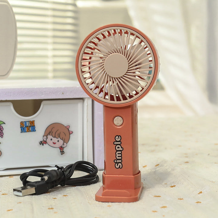 Ladies portable hand fan with variable speed control and ergonomic design Kalsten
