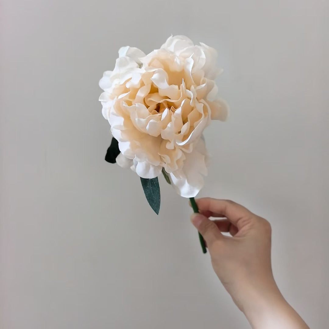 Lifelike Peony Flower Stem