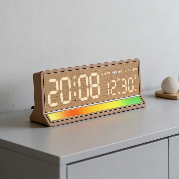 Digital alarm clock with clear LED display and date display Kalsten