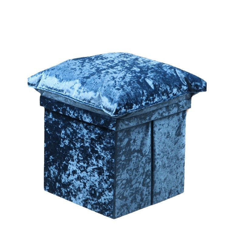 Plush Square Storage Stool Kalsten