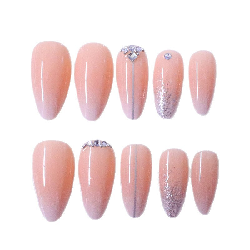 Glamorous Rhinestone-Embellished Nail Art Extensions Kalsten