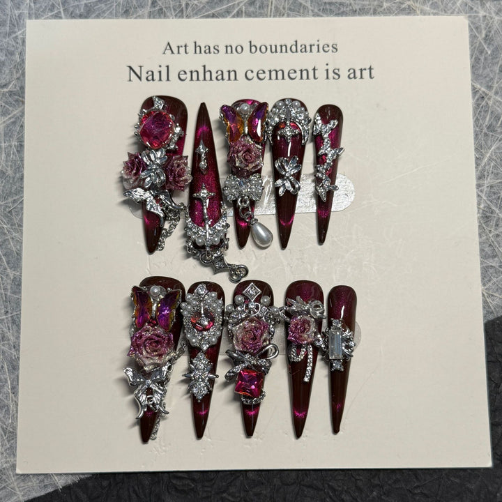 Decorative Rhinestone Nail Art Set