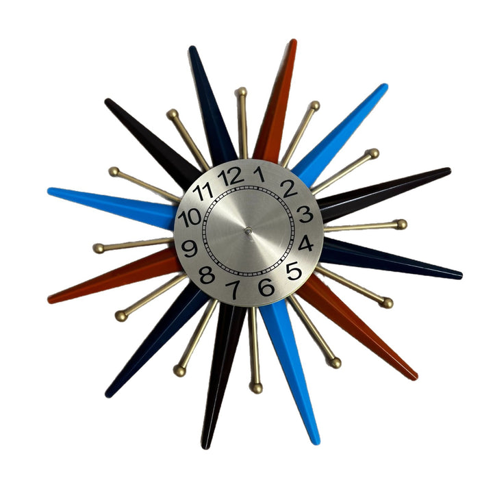 Retro Starburst Wall Clock Kalsten