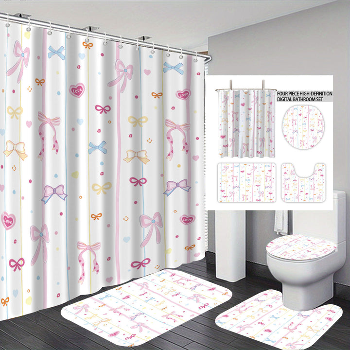 Bunny-Themed Digital Bathroom Decor Set Kalsten