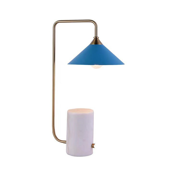 Modern Marble Table Lamp with Adjustable Shade